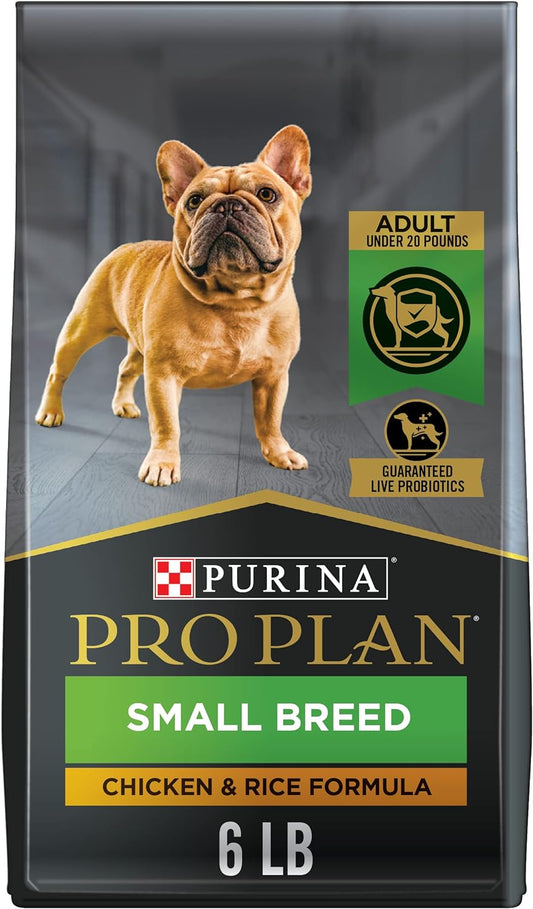 Purina Pro Plan High Protein Small Breed Dog Food, Chicken & Rice Formula - 6 Lb. Bag