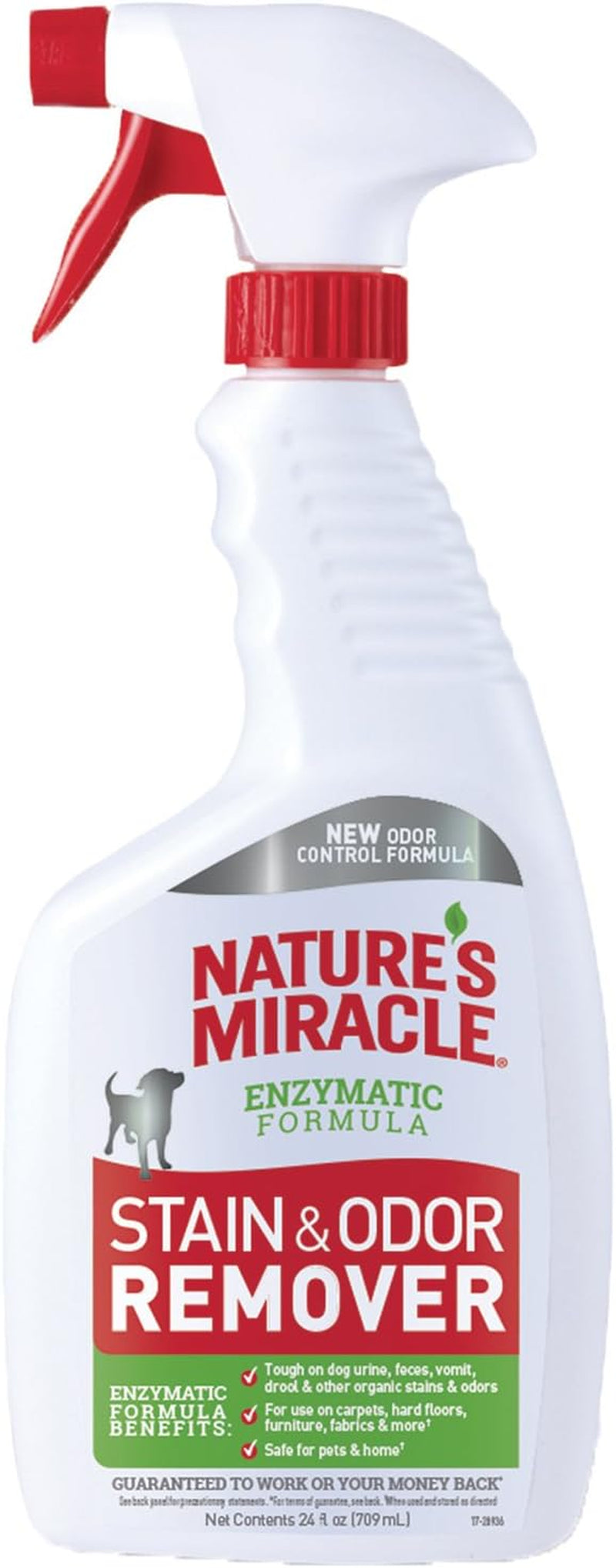 Nature’S Miracle Stain and Odor Remover Dog 24 Ounces, Odor Control Formula, Spray