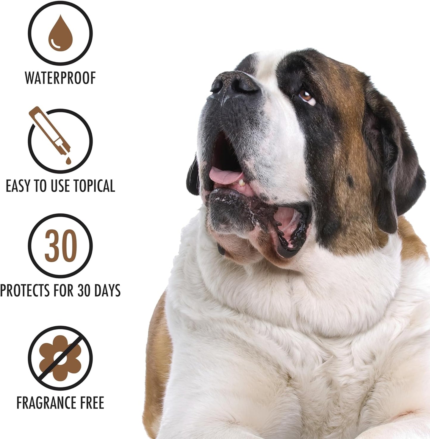 Ultra Flea and Tick Prevention for Dogs - Dog and Puppy Treatment and Control - Mosquito Repellent - Medium, Fast Acting Waterproof Topical Drops, 4 Month Supply