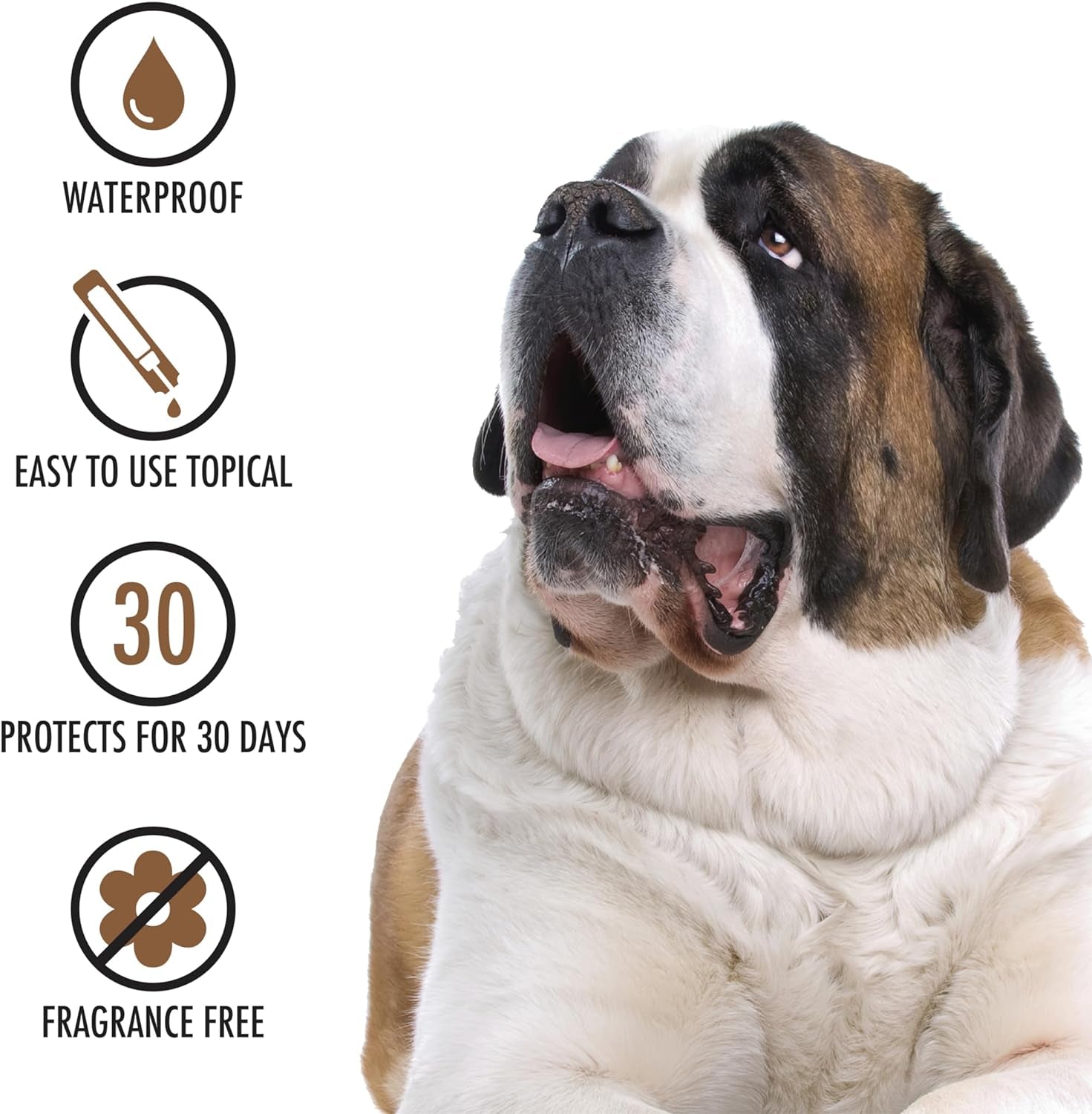 Ultra Flea and Tick Prevention for Dogs - Dog and Puppy Treatment and Control - Mosquito Repellent - Large, Fast Acting Waterproof Topical Drops, 4 Month Supply