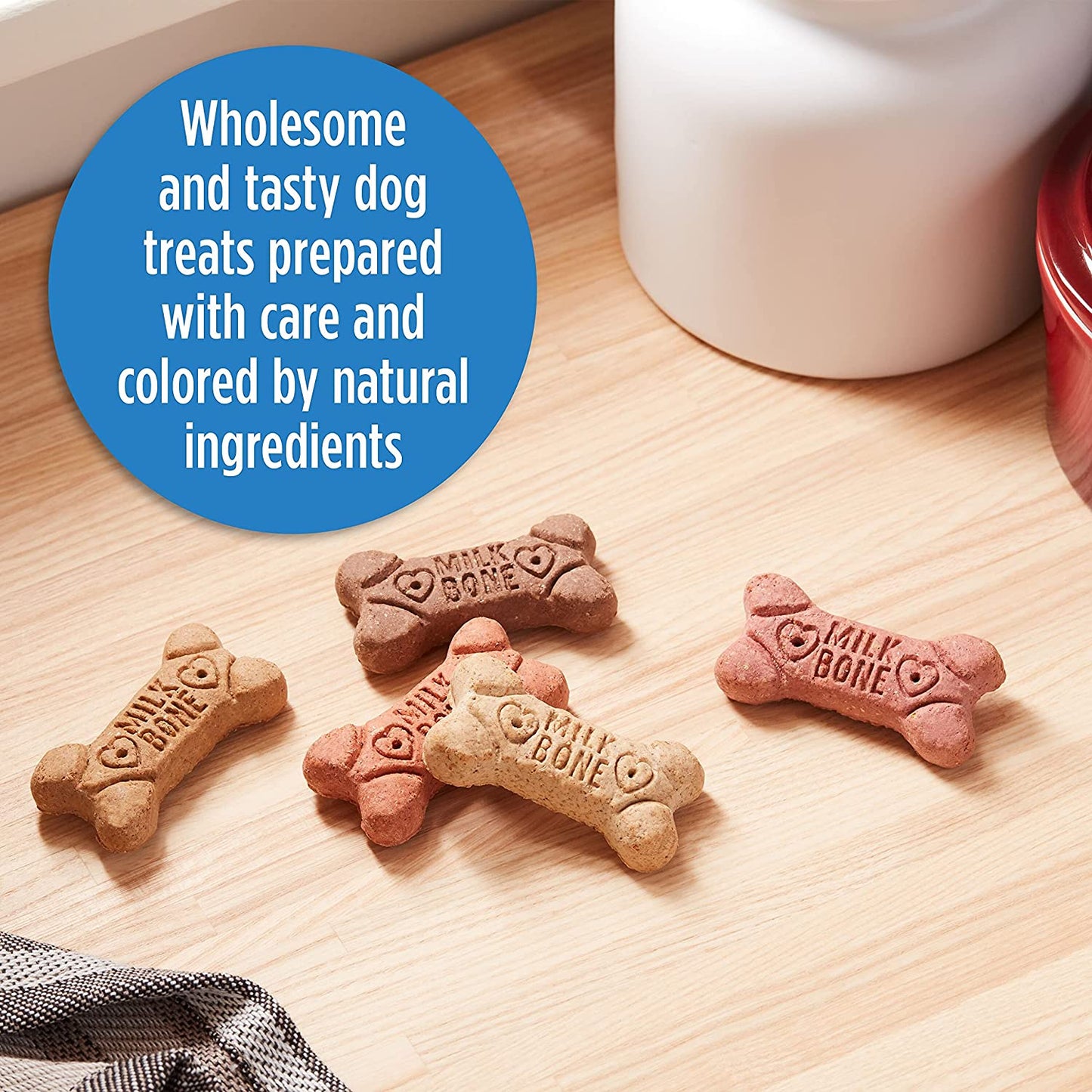 Milk-Bone Mini'S Flavor Snacks Dog Treats Bundle: 36 Ounce Canister + 2 Refill Packs