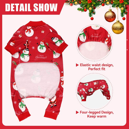 Holiday Dog Pajamas Dog Halloween Christmas Costumes Girl Dog Pajamas Funny Dog Costumes Dog Clothes Dog Outfit Dog Pjs