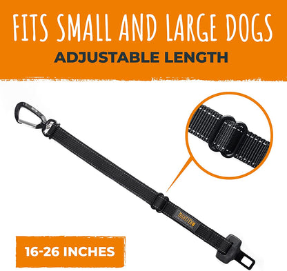 Mighty Paw Dog Seat Belt - Latch Bar Attachment like a Child'S Car Seat - Strong and Durable with 850+ LBS Force Tension - All Metal for Strength and Durability - Keeps Your Dog Restrained and Calm