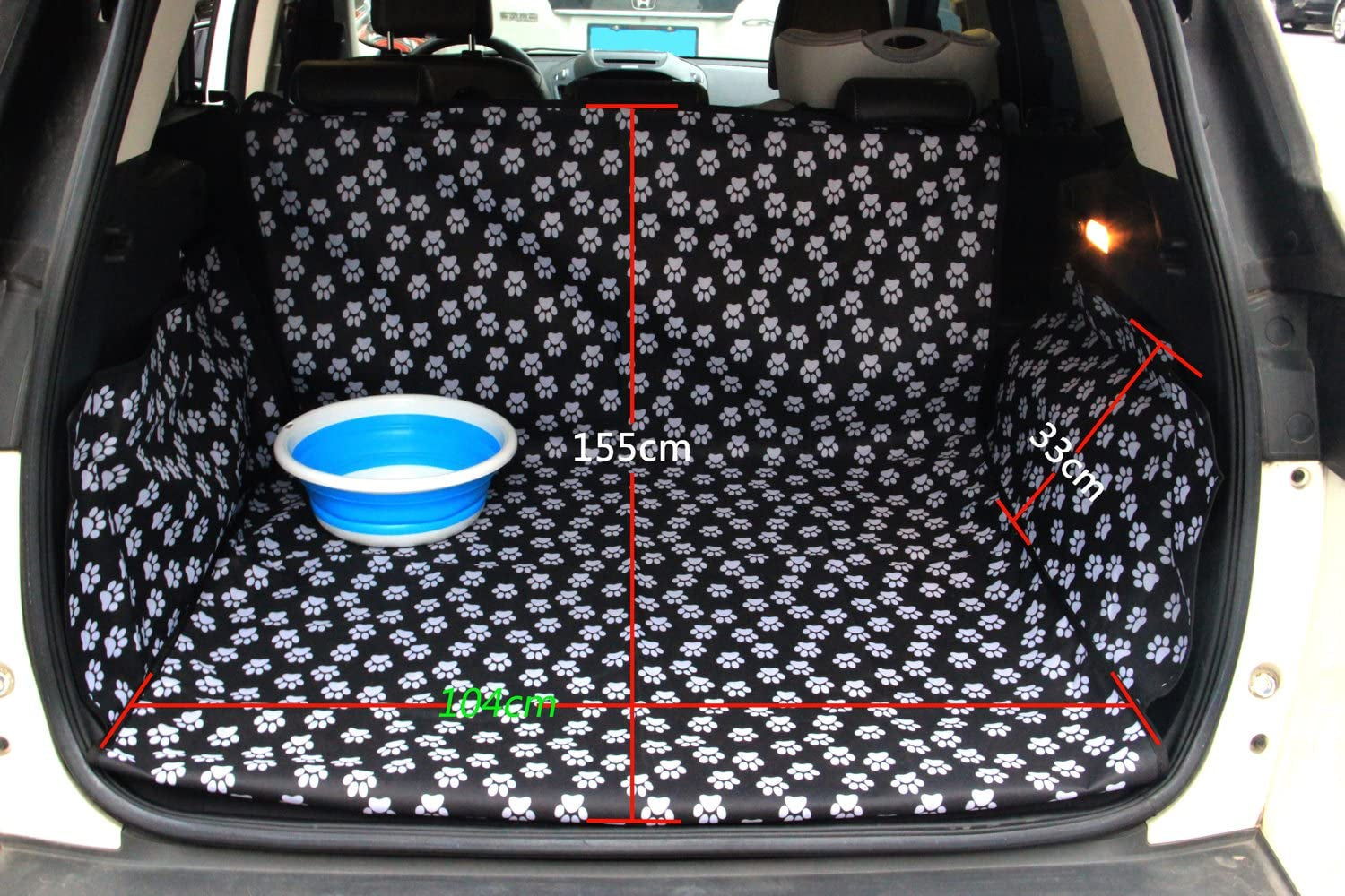 Pet Dog Trunk Cargo Liner - Oxford Car SUV Seat Cover - Waterproof Floor Mat for Dogs Cats - Washable Dog Accessories