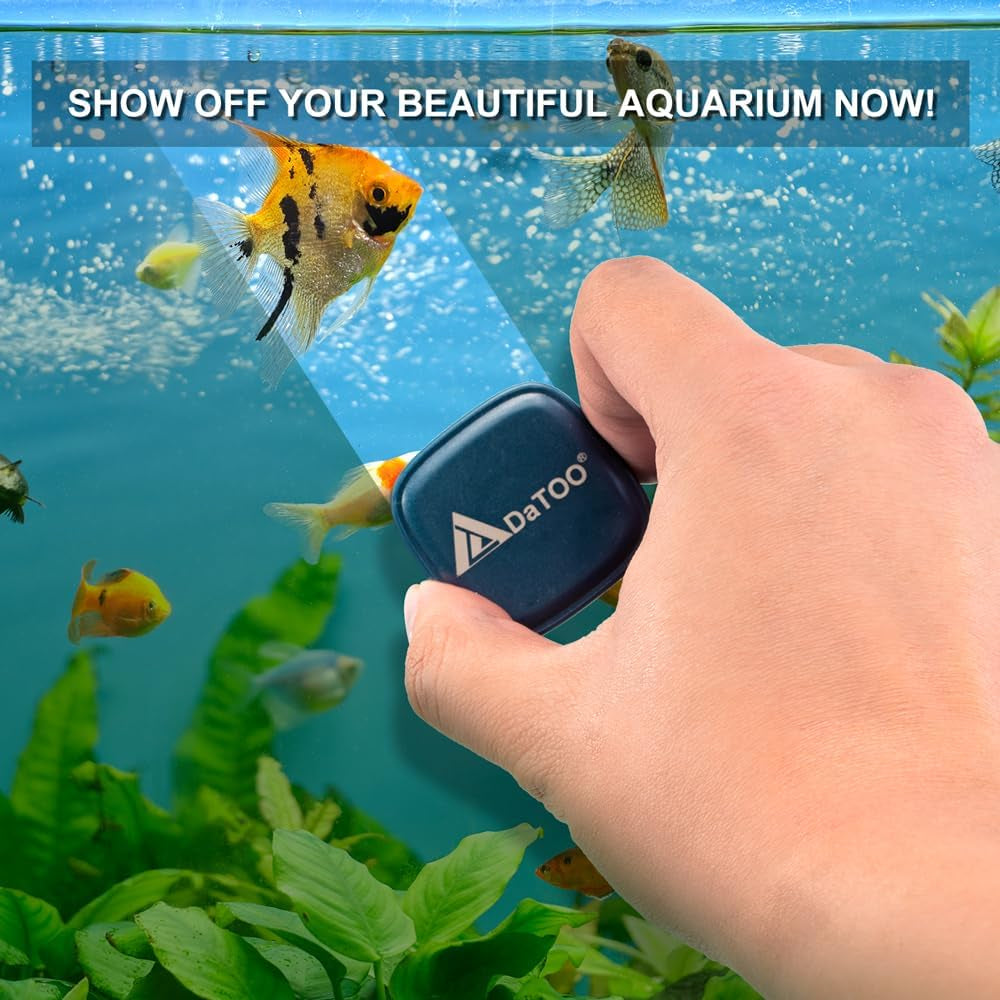 Aquarium Mini Magnetic Scrubber Scraper Small Fish Tank Cleaner Nano Glass Aquarium Cleaning Tools with Super Strong Magnet