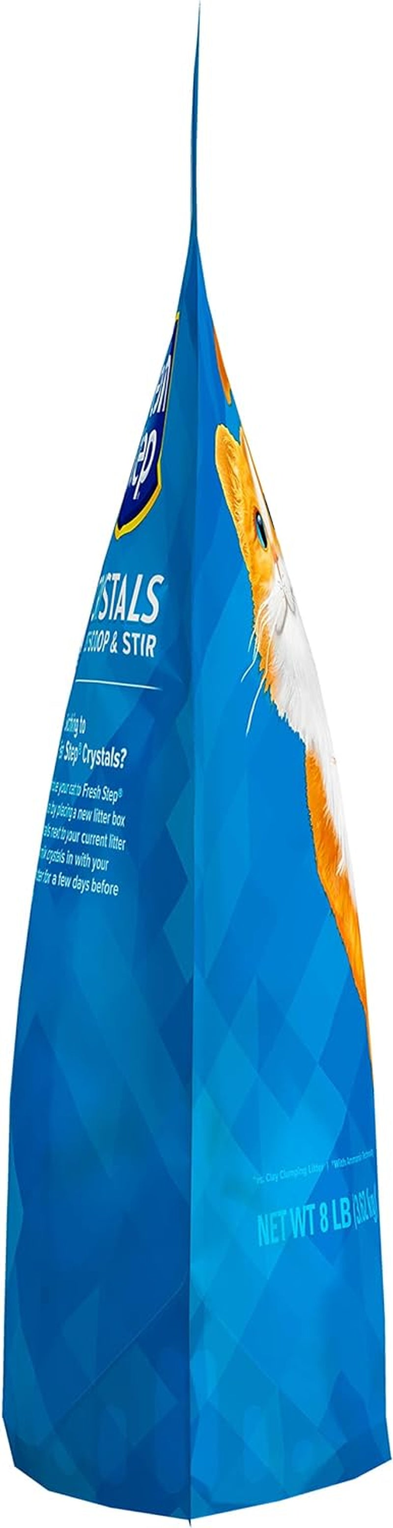 Fresh Step Crystals, Premium Cat Litter, Scented, 16 Lbs Total, (2 Pack of 8Lb Bags) (Package May Vary)