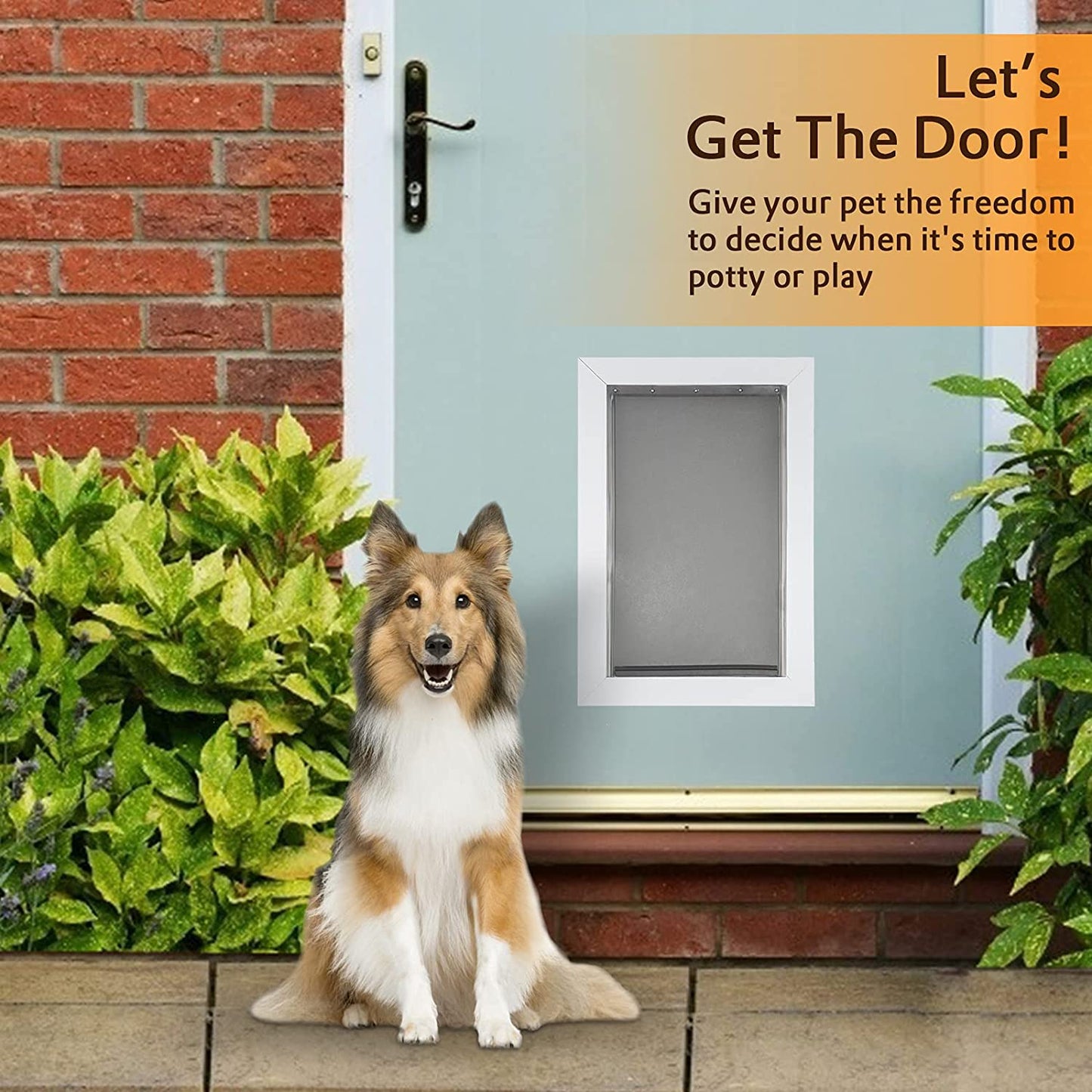 Extra Large Replacement Dog Door Flap Compatible with Petsafe Measures 13 3/4” X 23 3/4” PAC 11-11040, Durable and Flexible