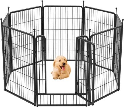 FXW Rollick Dog Playpen for Yard, RV Camping│Patented, 40 Inch 8 Panels