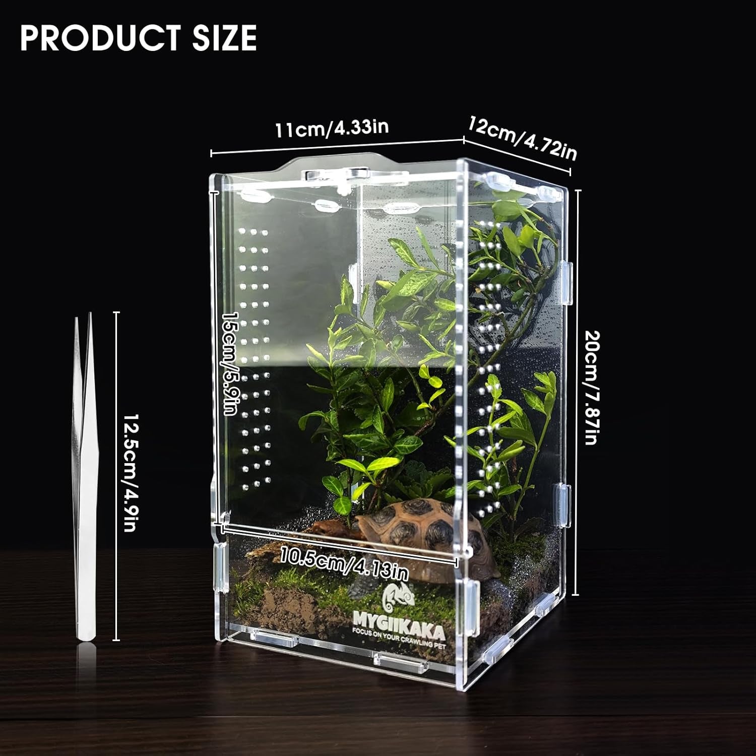 Acrylic Jumping Spider Enclosure, Insect Terrarium, Bug Enclosure, Spider Cage, Jumping Spider Habitat, Praying Mantis Habitat, Arboreal Tarantula Enclosure, Spider Terrarium Kit, Frog Enclosure