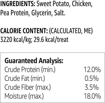 Amazon Brand - Solimo Sweet Potato & Chicken Jerky Dog Treats, 2 pounds