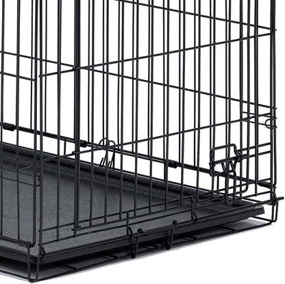 Midwest Homes for Pets Replacement Pan for 54' Long Midwest Dog Crate (SL54DD), 52.3"L X 1.3"W X 34.7"H, Black