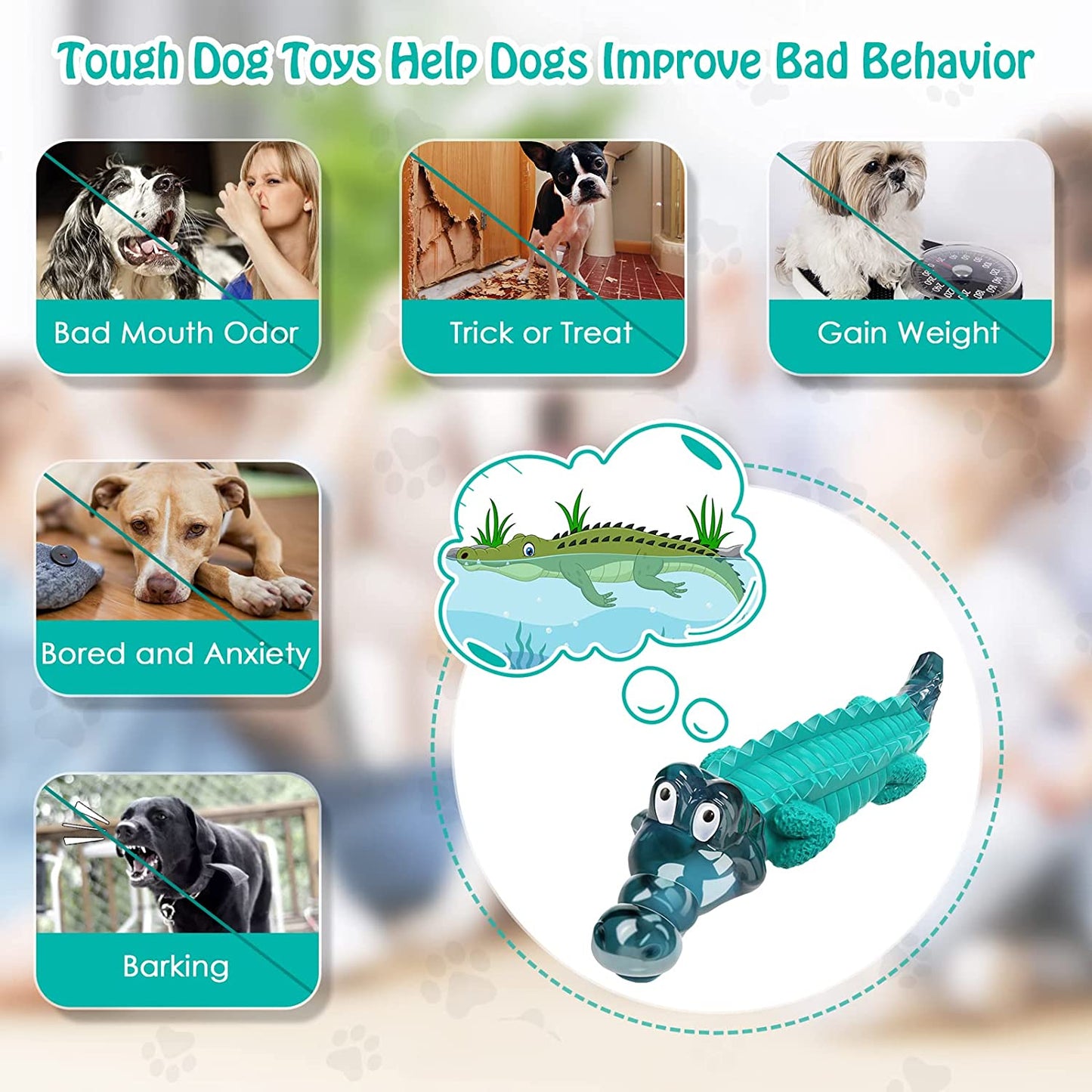 Dog Toys for Super Aggresive Chewers：Dog Toys for Large Dogs - Tough Dog Chew Toys - Indestructible Dog Toys for All Breed Sizes to Keep Them Busy