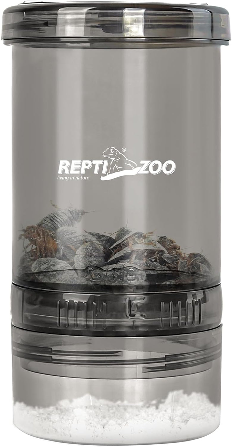 REPTI ZOO Reptile Cricket Powder Mixer, Insect Calcium Mixer, Cricket Nutrients Shaker for Gecko Snake Lizards, Feed Dispenser for Reptile & Amphibians | Terrarium Tank Accessories