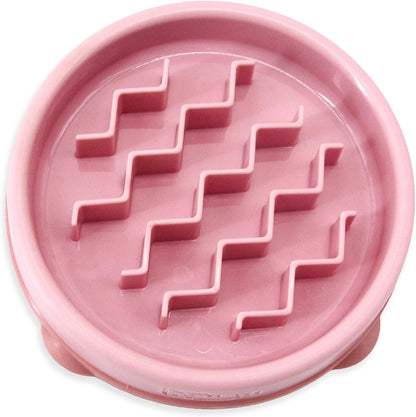 Outward Hound Fun Feeder Slo Bowl, Slow Feeder Dog Bowl, Small, Pink