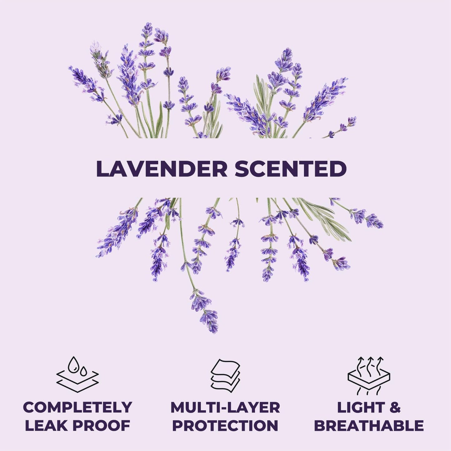 GREEN LIFESTYLE Washable Underpads - Large Bed Pads for Use as Incontinence Bed Pads, Reusable Pet Pads, Great for Dogs, Cats, Bunny, Seniors Bed Pad (Pack of 2 - 41X41)