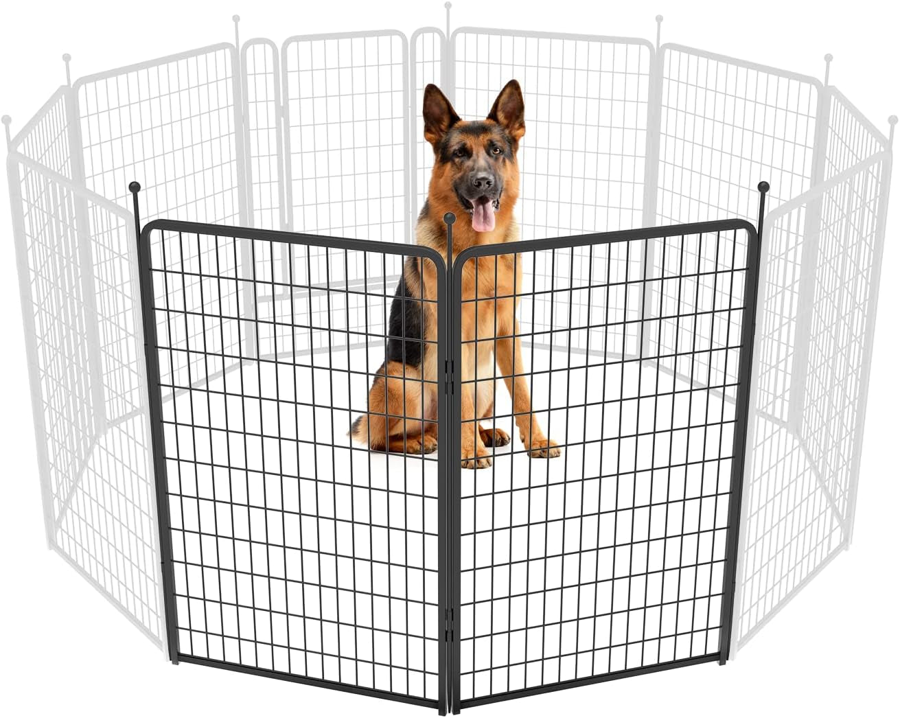 FXW Rollick Dog Playpen for Yard, RV Camping│Patented, 50 Inch 2 Panels