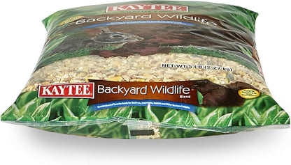 Kaytee Backyard Wildlife Food Blend For Wild Squirrels, Chipmunks, Rabbits and Other Backyard Wildlife, 5 Pound