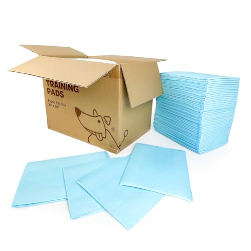 Best Pet Supplies XL (36 x 28 Inches) Puppy Pads 100 Count - Super Absorbent Dog Training Pads, Quick-Dry, Odor Control, Disposable Pee Pads, Leak-Proof Wee Wee Pads for Indoor Dogs – Baby Blue