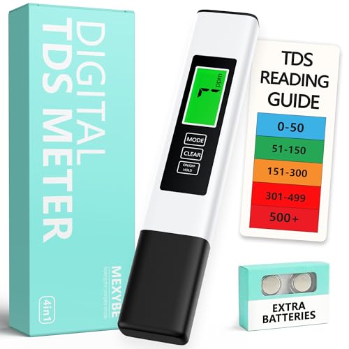 2026 All-New 4 in 1 Tds Meter Digital Water Tester - Accurate and Reliable TDS EC & Temp(°C,°F) Meter - 0-9999ppm - Professional Testing for Drinking Water, RO/DI System, Aquariums etc