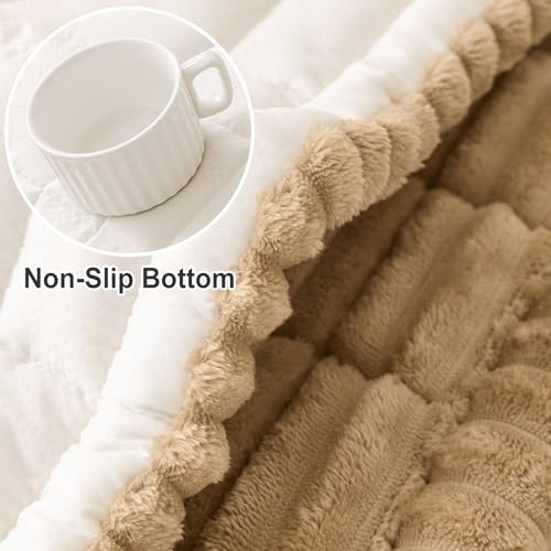hyha Couch Cover for Dogs, Washable Non Slip Plush Flannel Sofa Protector | Thick Flannel, Non Slip Backing, Pet Hair & Scratch Protection, Fits Loveseat Sofa (27.6" x 59")