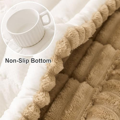 hyha Couch Cover for Dogs, Washable Non Slip Plush Flannel Sofa Protector | Thick Flannel, Non Slip Backing, Pet Hair & Scratch Protection, Fits Loveseat Sofa (27.6" x 59")