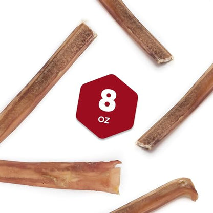Best Bully Sticks 4 Inch Bully Sticks - 8 oz (Pack of 1) - Natural Grass-Fed, Grain and Rawhide Free, Ideal for Small or Young Canines