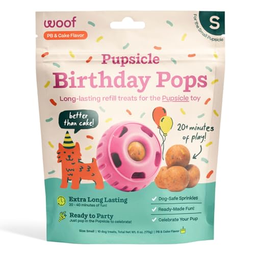 WOOF Pupsicle Birthday Refill Pops Dog Treats, Small