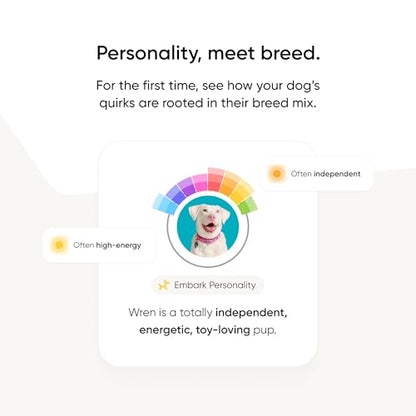 Embark Breed Identification Kit - Most Accurate Dog DNA Testing Kit - 99% Breed Ancestry Accuracy for Mixed Breed Dogs - Plus Relative Finder & Family Tree