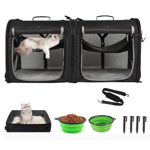 Wakytu 2-in-1 Pet Carrier for Cats & Dog, Travel Carrier for Camping