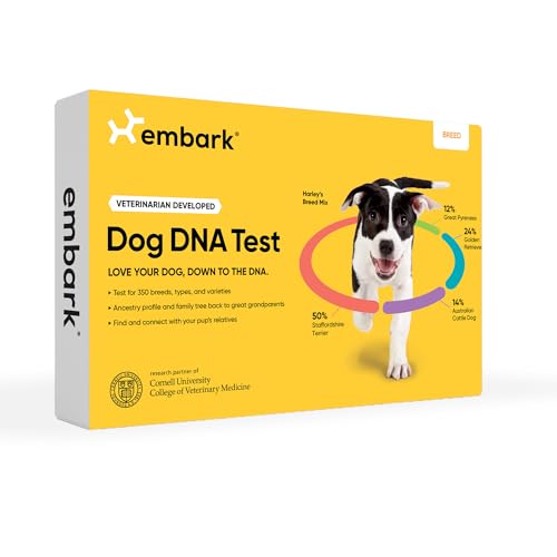 Embark Breed Identification Kit - Most Accurate Dog DNA Testing Kit - 99% Breed Ancestry Accuracy for Mixed Breed Dogs - Plus Relative Finder & Family Tree