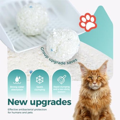 MOONFOREST Tapioca Cat Litter, Cassava Cat Litter Odor Control Dust-Free Clumping Litter