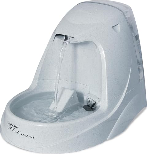 PetSafe Drinkwell Platinum Cat Water Fountain, 168 oz/5L, Grey