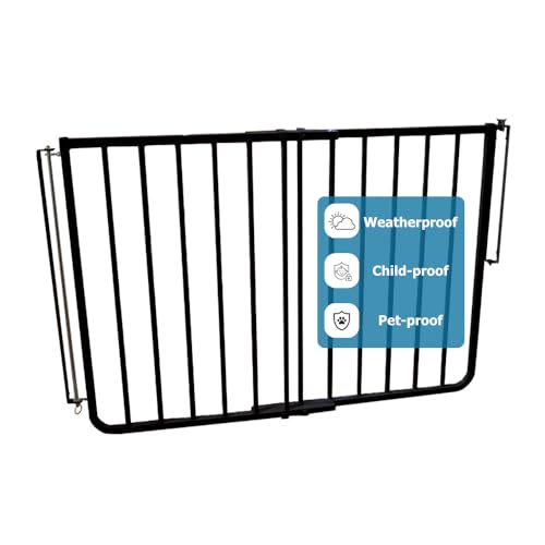 Cardinal Gates SS30OD Stairway Special Outdoor Baby & Pet Gate, Black