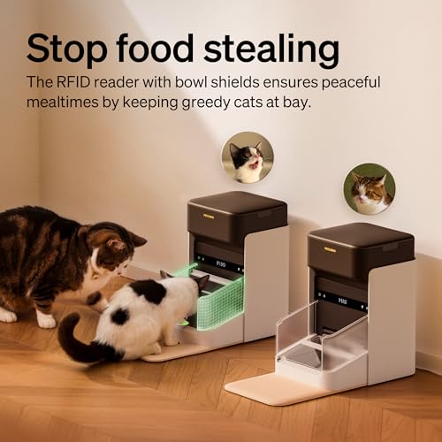 PETLIBRO RFID Automatic Cat Feeder, Collar Tag-Activated Personalized Meals, 5G&2.4G Wi-Fi Programmable Cat Food Dispenser with Cats Recognition & Diet Tracking for Multi-Pet Homes and Different Diets