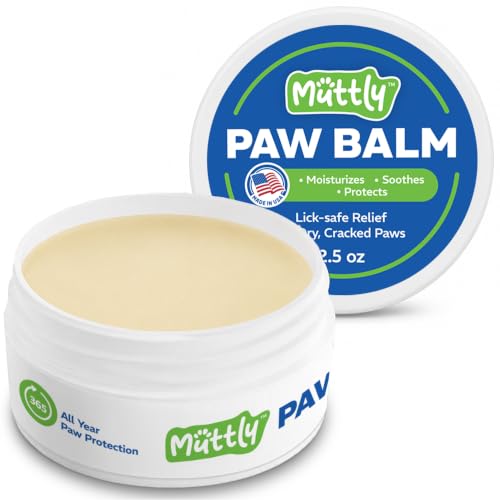 Muttly Paw Balm Jar 2.5 oz - Targeted Paw Care with Hands-On Application