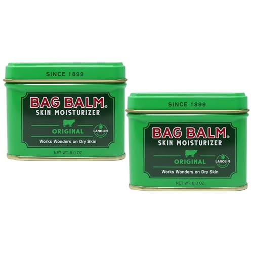 Bag Balm Vermont's Original Pet Paw & Skin Balm - Moisturizing Salve for Dry, Cracked Paws, Noses & Rough Skin - 8 Ounce - 2 Pack