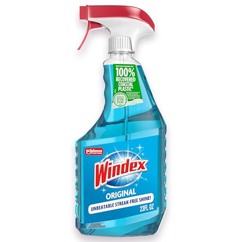 Windex Glass & Window Cleaner Spray Bottle, Original, 23 oz