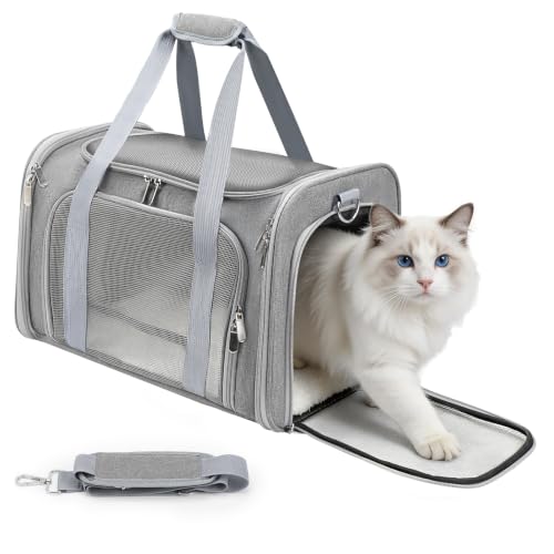 Zedkeys Cat Carrier Soft, Dog Carriers for Small Dog/Large Cat (Up to 16lb)