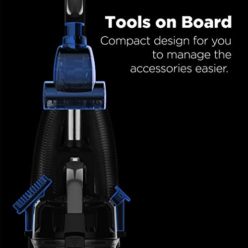Eureka Upright Vacuum Cleaners, PowerSpeed Lightweight, NEU181A | Pet Hair, Carpet & Hard Floor, 2.6L Dust Cup, Pet Turbo Brush, Crevice & Upholstery Tools, Bagless, Blue