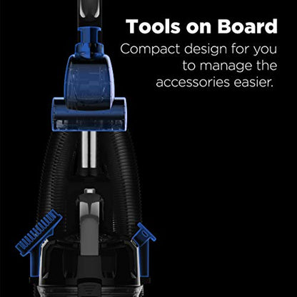 Eureka Upright Vacuum Cleaners, PowerSpeed Lightweight, NEU181A | Pet Hair, Carpet & Hard Floor, 2.6L Dust Cup, Pet Turbo Brush, Crevice & Upholstery Tools, Bagless, Blue