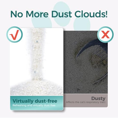 MOONFOREST Tapioca Cat Litter, Cassava Cat Litter Odor Control Dust-Free Clumping Litter