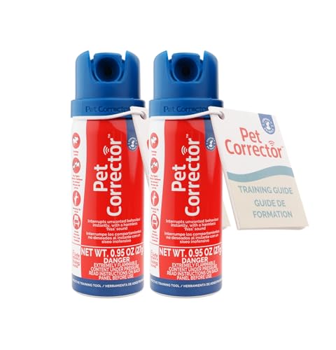Pet Corrector Dog Trainer Twin Pack - Stops Barking, Jumping Up, Place Avoidance, Food Stealing, Fights & Attacks. Help stop unwanted dog behaviour. Easy to use, safe, humane, and effective (30ml)