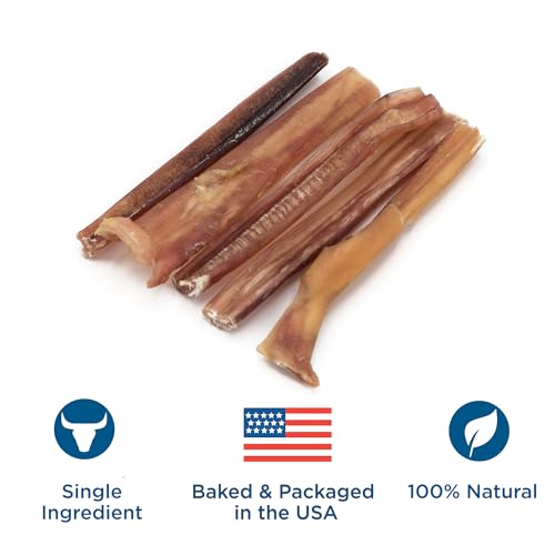 Best Bully Sticks 4 Inch Bully Sticks - 8 oz (Pack of 1) - Natural Grass-Fed, Grain and Rawhide Free, Ideal for Small or Young Canines