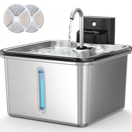 Wireless Cat Water Fountain, Water & Battery Separation, Faucet Design