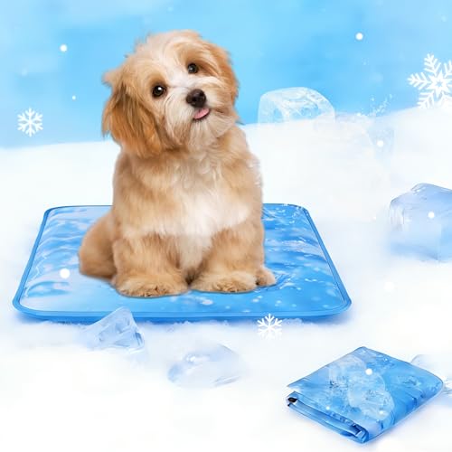 Boonmax Dog Cooling Mat 2.0, Universal Pet Cooling Pad, Double-Sided Durable Water-Resistant, Portable and Easy to Clean, Suitable for All Pets, Keep Your Pet Cool Indoors and Outdoors (18" x 18")