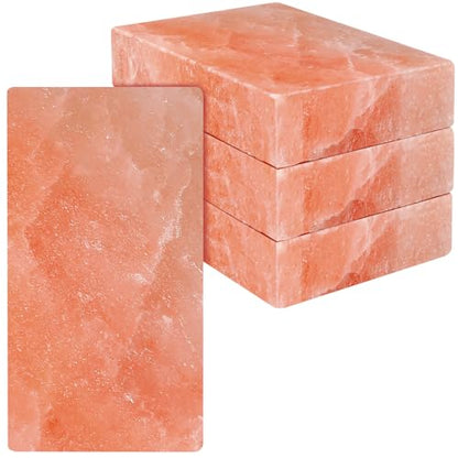 UMAID Himalayan Salt Block 4-Pack, 8x4x2 Inches – Natural Pink Mineral Block for Horses, Cows, Goats & Sheep – Long-Lasting Livestock Salt Supplement