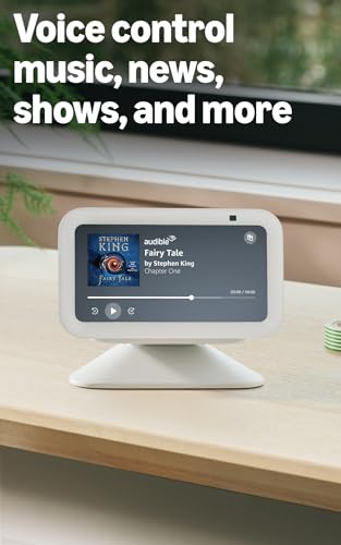 Amazon Echo Show 5 (newest model), Smart display, Designed for Alexa+, 2x the bass and clearer sound, Glacier White