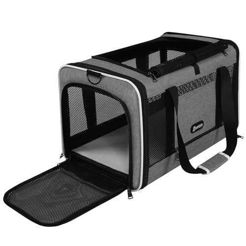 GAPZER Cat Carrier 18x11x11 Top Load, Soft-Sided Pet Travel Bag Over 15 lbs