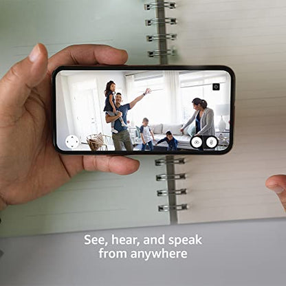 Blink Mini Pan-Tilt Camera (newest model), Rotating indoor plug-in smart security camera, two-way audio, HD video, motion detection, Works with Alexa (White)