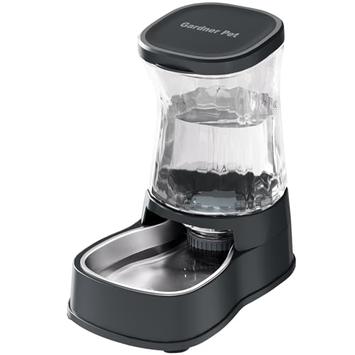 Automatic Dog Water Dispenser, Stainless Steel Bowls Feeder, 100% BPA-Free